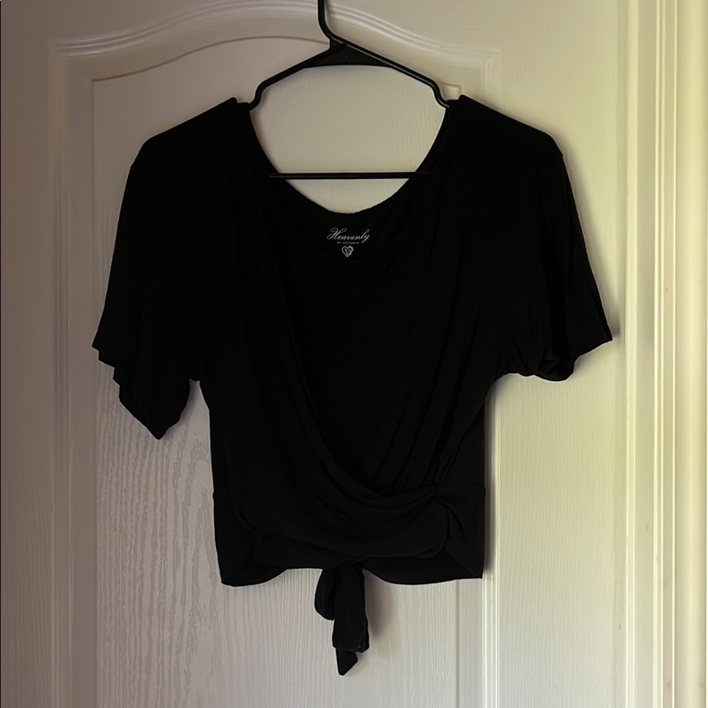 Victoria's Secret Black Wrap Blouse